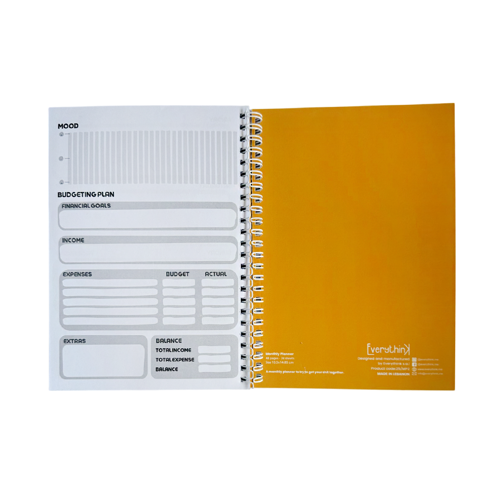 Monthly Planner: Haida أحلى Monthly Planner