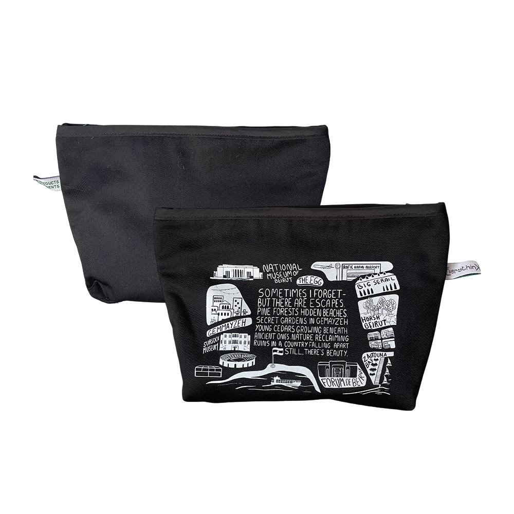Pouch Big: Beirut In Black & White