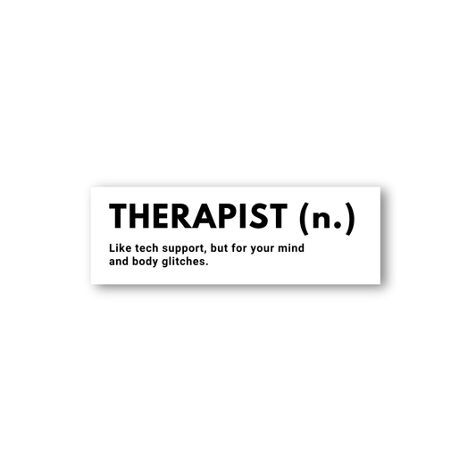 Basmet Hob: Define ‘Therapist Sticker