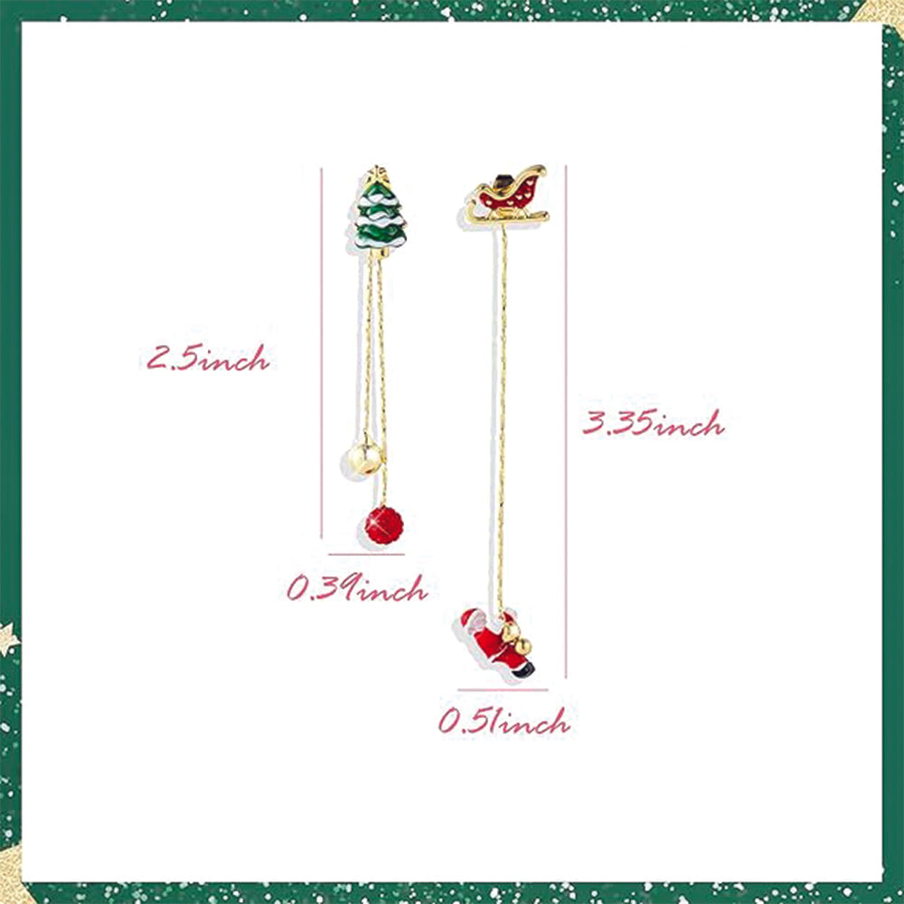 Christmas: Santa & Tree Dangle Earrings ✨