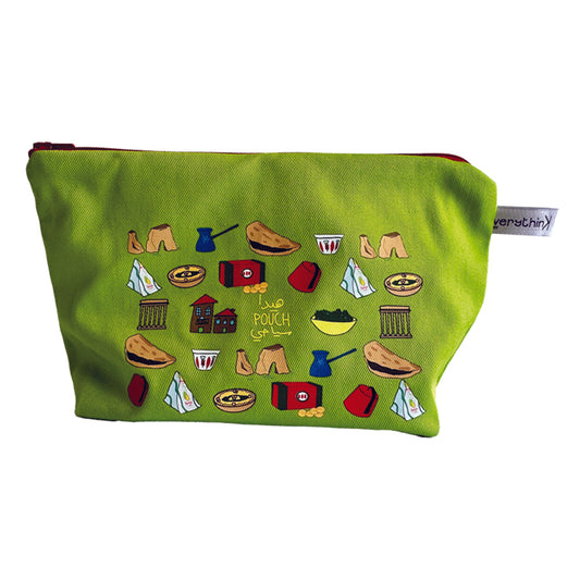 Small Pouch: Haida Pouch Siyehe Green