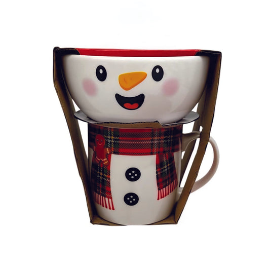 Snowman Mug & Bowl Set