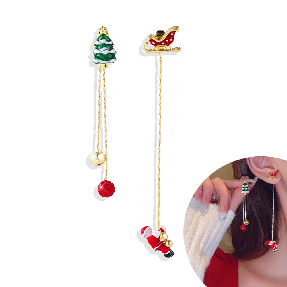 Christmas: Santa & Tree Dangle Earrings ✨