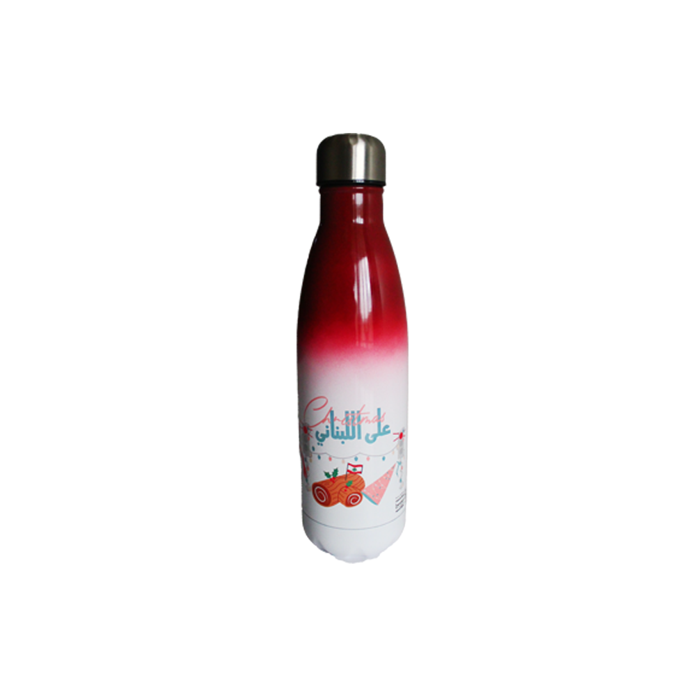Water Bottle: Red Refreshing مُنْعِش
