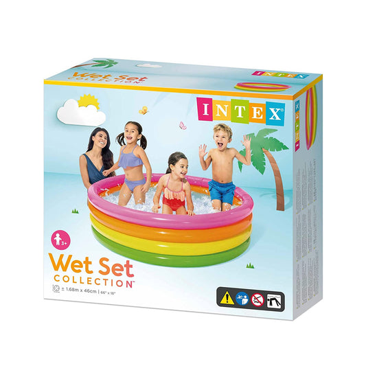 Intex: Sunset Glow 4 Ring Paddling Pool