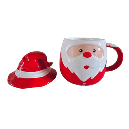 Mug: Jolly Santa Claus with Lid