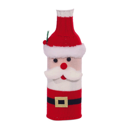 Christmas: Santa and Snowman Bottle Covers
