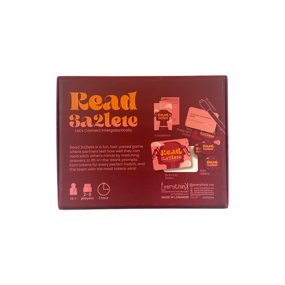 Card Game: Read 3a2lete